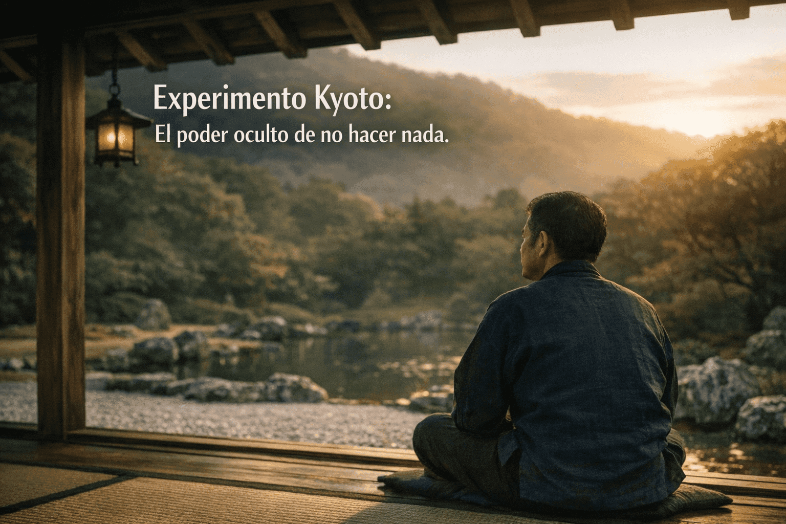 Imagen generada con IA para el artículo Experimento Kyoto: La Brutal Verdad de No Hacer Nada
