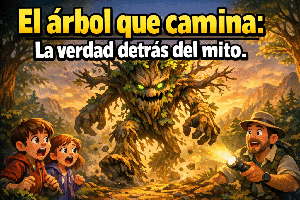 Imagen generada con IA para el artículo ¡Increíble! El Árbol que Camina (Socratea exorrhiza): ¿Mito o Realidad?