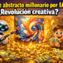 Imagen generada con IA para el artículo IA Vende Arte Abstracto por Millones: ¿Revolución Creativa?