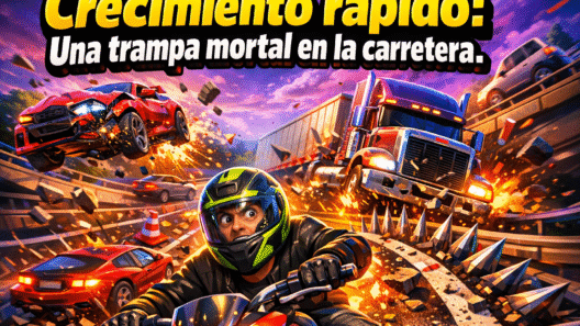 Imagen generada con IA para el artículo Accidente Insólito: Árbol Crecimiento Rápido y Peligro Vial Oculto