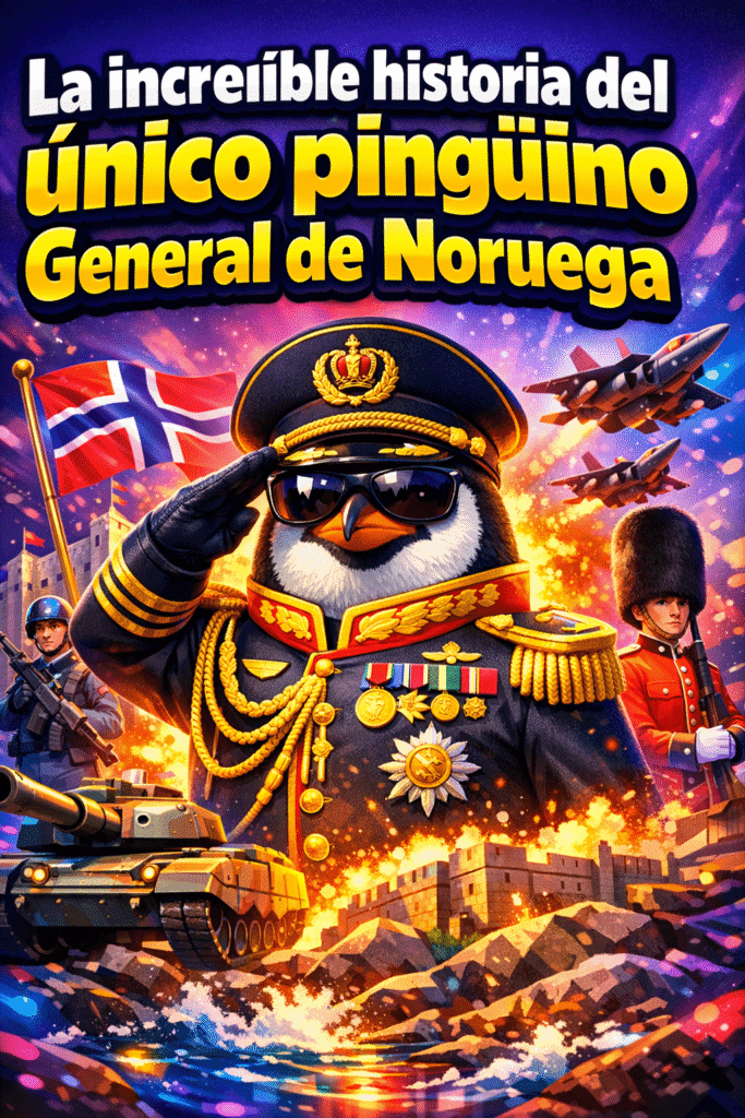 Sir Nils Olav: El Único Pingüino General de Noruega 1 Imagen generada con IA para el artículo Sir Nils Olav: El Único Pingüino General de Noruega