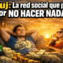 Imagen generada con IA para el artículo Nuj: La Asombrosa Red Social que Paga por tu Inactividad