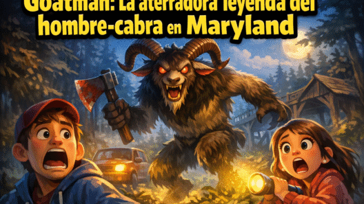 Imagen generada con IA para el artículo Goatman de Maryland: La aterradora leyenda urbana del hombre-cabra