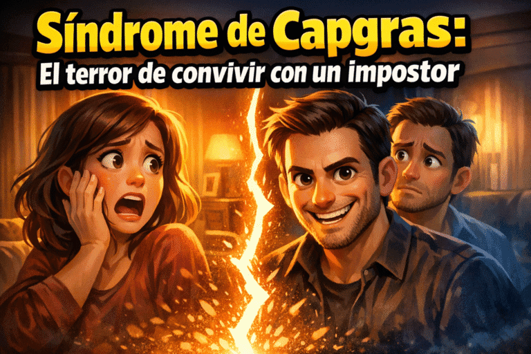 Imagen generada con IA para el artículo Síndrome de Capgras: El Aterrador Delirio del Impostor