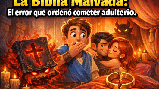 Imagen generada con IA para el artículo Escandaloso: Biblia Malvada 1631 y el Mandamiento de Adulterio