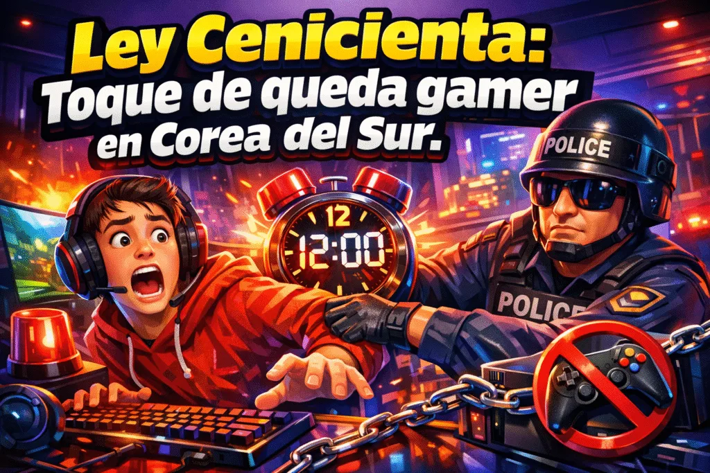 Impactante Ley Cenicienta: Videojuegos y Jóvenes en Corea del Sur 1 Imagen generada con IA para el artículo Impactante Ley Cenicienta: Videojuegos y Jóvenes en Corea del Sur