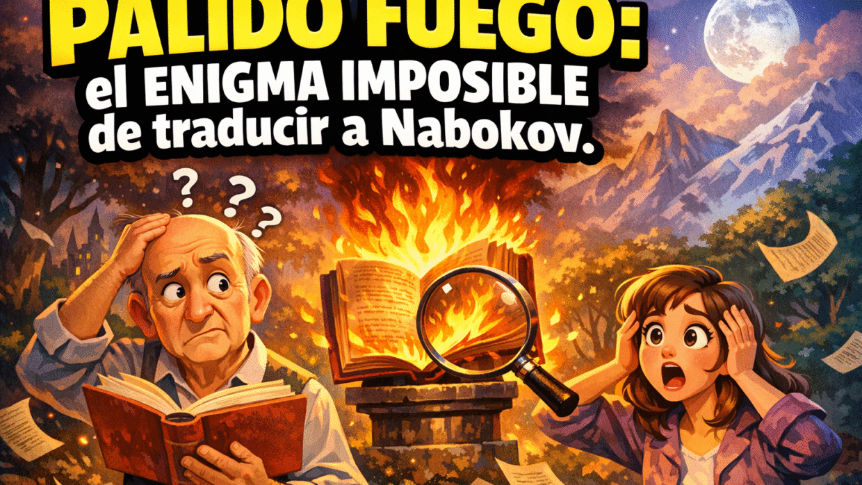 Imagen generada con IA para el artículo Pale Fire: El Enigma Zemblan y el Desafío de Traducir a Nabokov