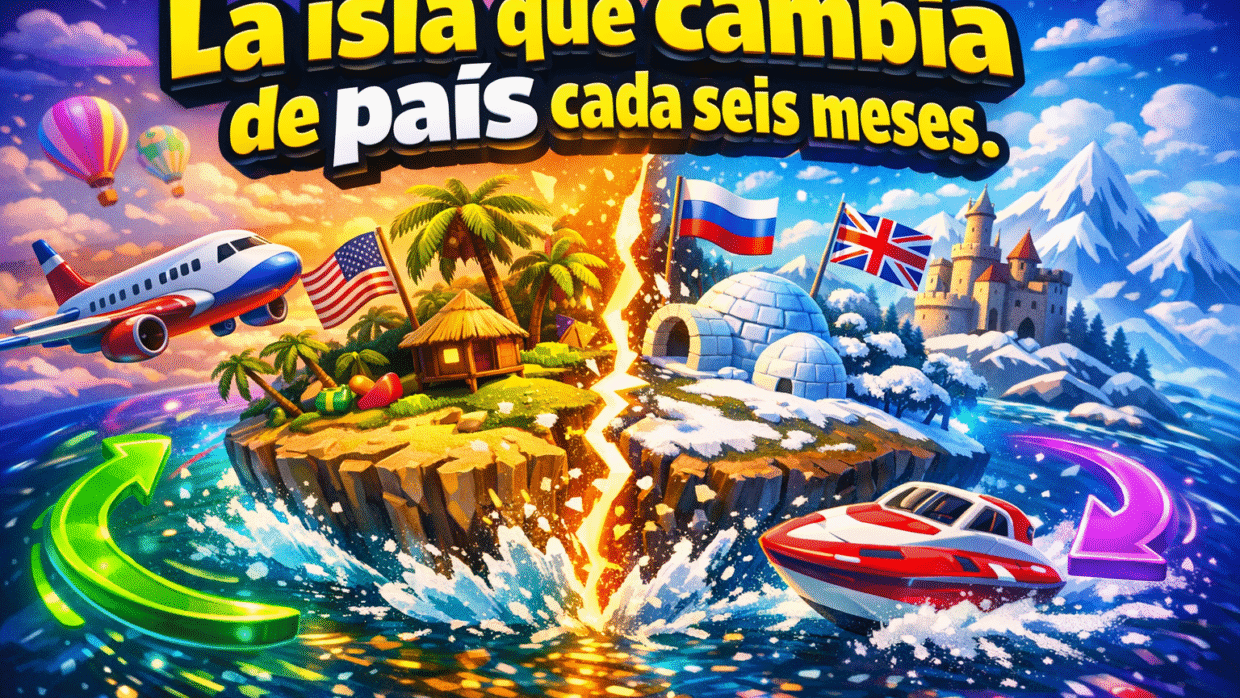 Imagen generada con IA para el artículo Fascinante Isla de los Faisanes: frontera alterna de España y Francia