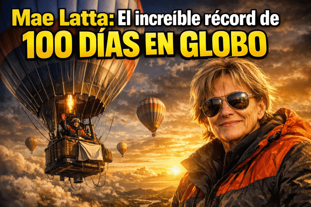 Imagen generada con IA para el artículo Mae Latta: El increíble récord de 100 días en un globo en 1937