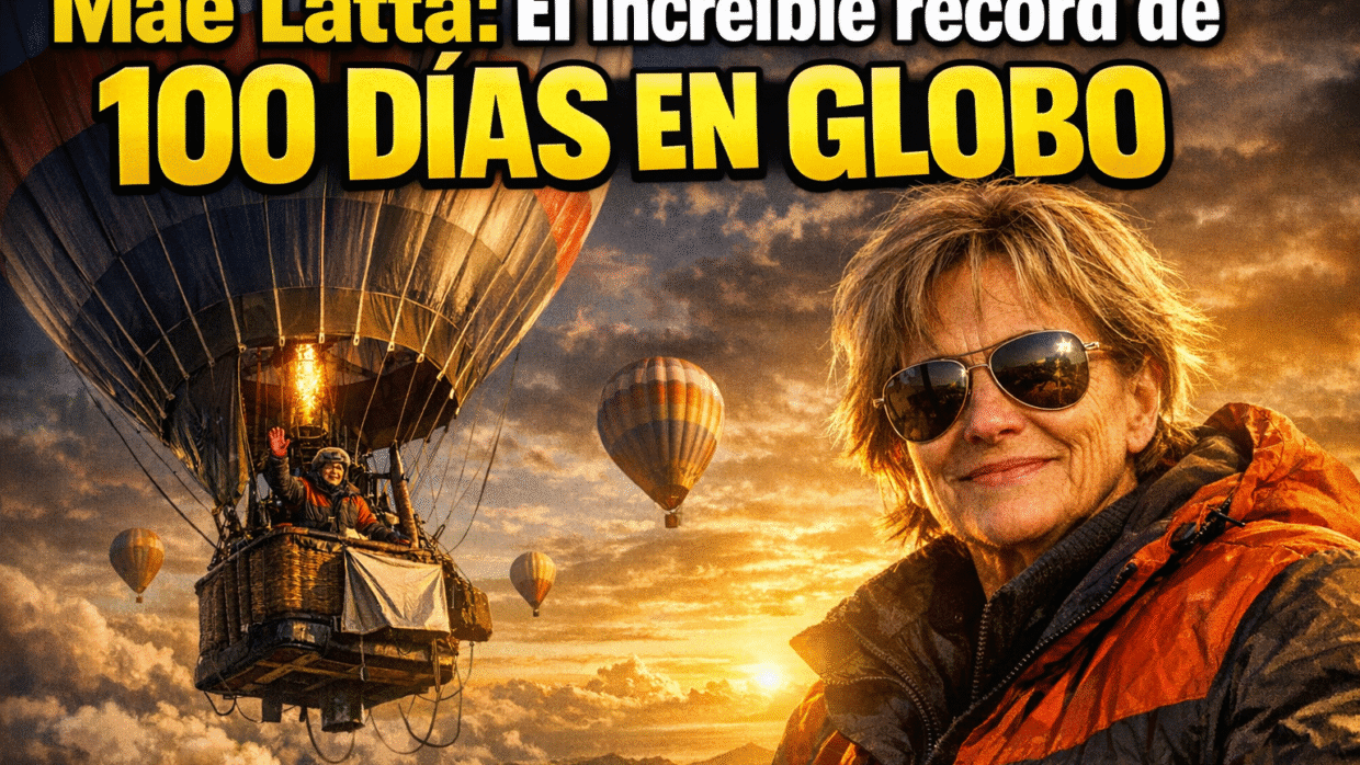 Imagen generada con IA para el artículo Mae Latta: El increíble récord de 100 días en un globo en 1937