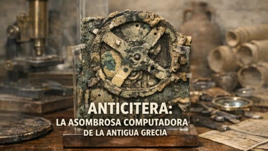 Imagen generada con IA para el artículo El Asombroso Mecanismo de Anticitera: Computadora Griega Antigua