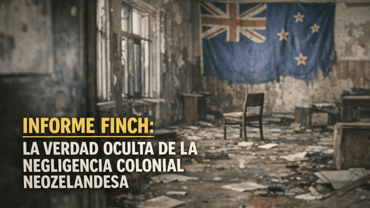 Imagen generada con IA para el artículo Verdad oculta: Informe Dr. Finch, negligencia colonial Nueva Zelanda