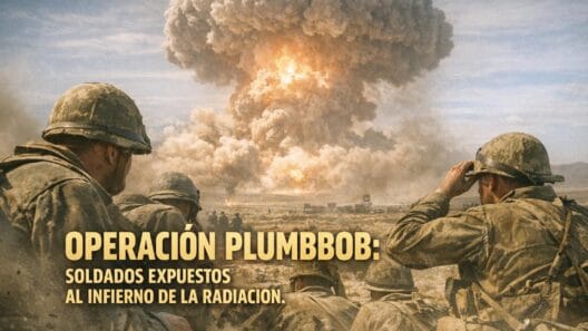 Impactante: Plumbbob, Soldados, Pruebas Nucleares y Radiación 3 Imagen generada con IA para el artículo Impactante: Plumbbob, Soldados, Pruebas Nucleares y Radiación