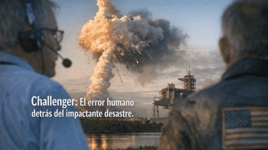 Imagen generada con IA para el artículo Challenger: El Impactante Desastre de la NASA por Error Humano