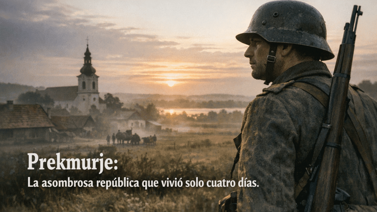 Imagen generada con IA para el artículo República de Prekmurje: La Asombrosa Historia de 4 Días (1919)