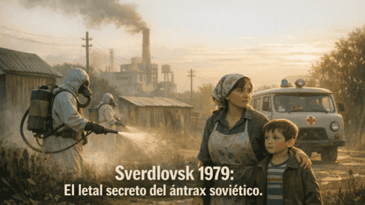 Imagen generada con IA para el artículo Ántrax Sverdlovsk: El Mortal Secreto Biológico Soviético de 1979