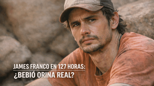 Imagen generada con IA para el artículo ¡Impactante! ¿James Franco bebió orina real en 127 Horas?