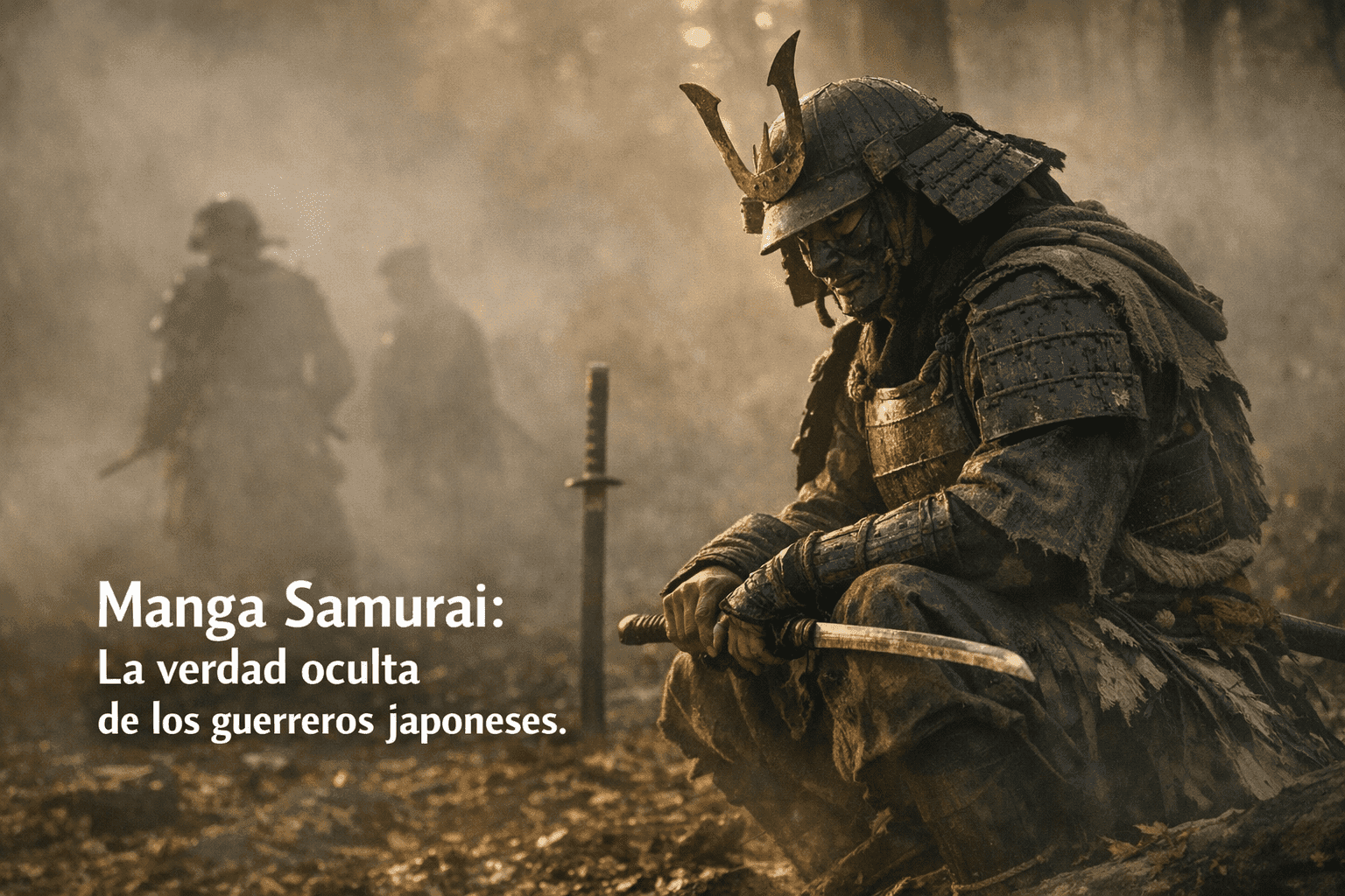 Imagen generada con IA para el artículo Sorprendente: Manga Samurai, Secretos de Guerreros de Japón