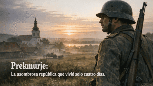 Imagen generada con IA para el artículo República de Prekmurje: La Asombrosa Historia de 4 Días (1919)