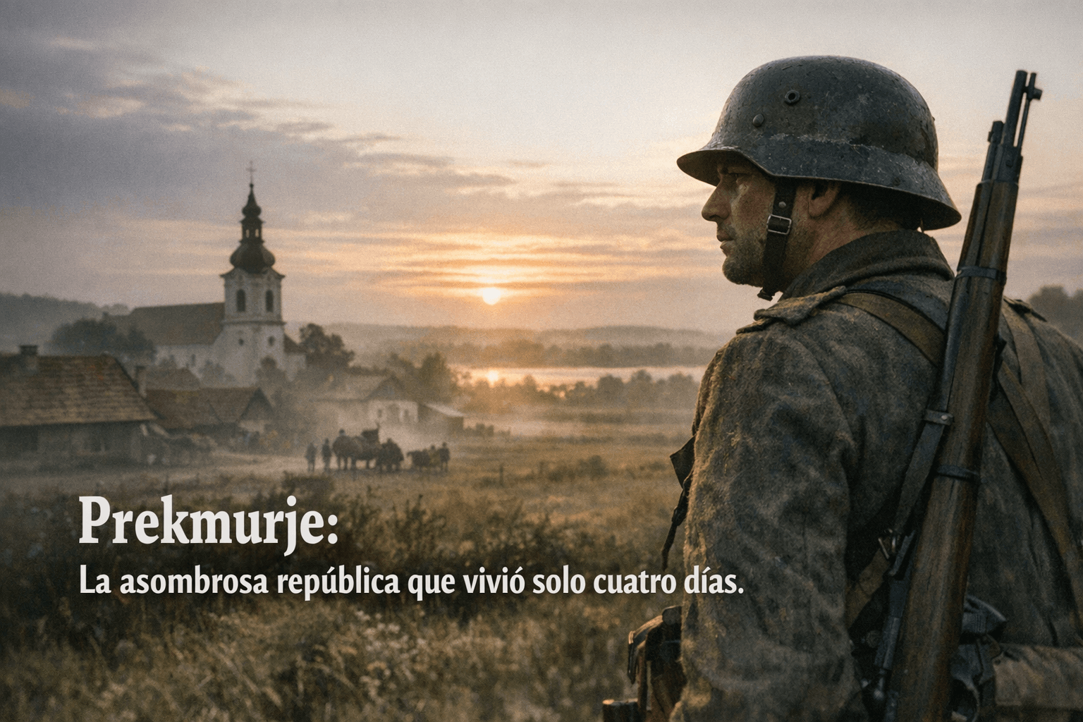 Imagen generada con IA para el artículo República de Prekmurje: La Asombrosa Historia de 4 Días (1919)