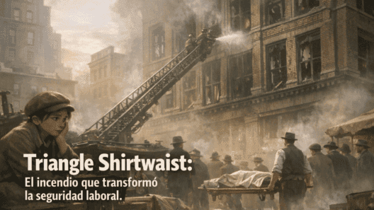 Incendio Triangle Shirtwaist 1911: La Tragedia que Cambió la Seguridad Laboral 3 Imagen generada con IA para el artículo Incendio Triangle Shirtwaist 1911: La Tragedia que Cambió la Seguridad Laboral
