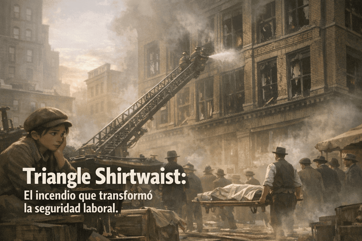 Imagen generada con IA para el artículo Incendio Triangle Shirtwaist 1911: La Tragedia que Cambió la Seguridad Laboral