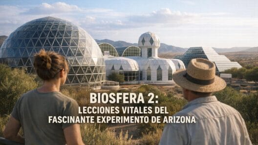 Biosfera 2: El Fascinante Experimento de Arizona y sus Lecciones Vitales 3 Imagen generada con IA para el artículo Biosfera 2: El Fascinante Experimento de Arizona y sus Lecciones Vitales