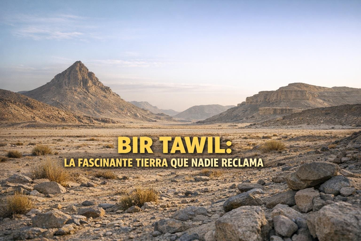 Imagen generada con IA para el artículo Bir Tawil: La Fascinante Tierra de Nadie entre Egipto y Sudán