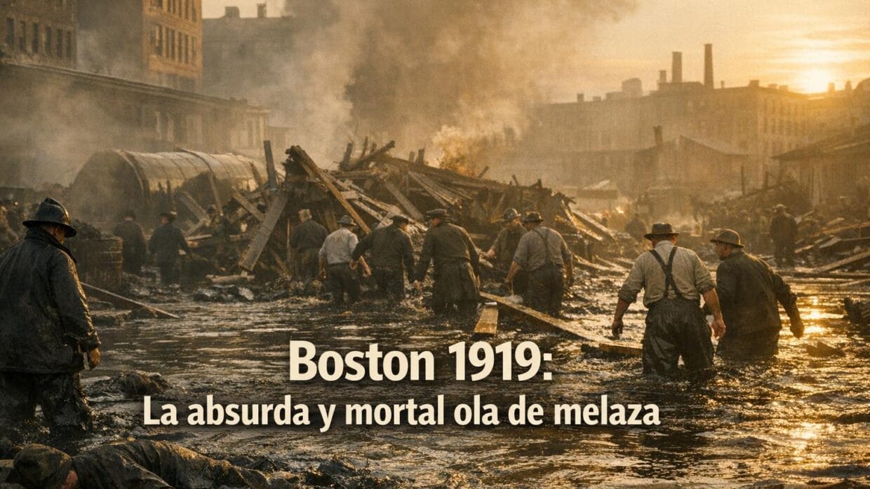 Boston 1919: La Mortal Inundación de Melaza Más Absurda 6 Imagen generada con IA para el artículo Boston 1919: La Mortal Inundación de Melaza Más Absurda