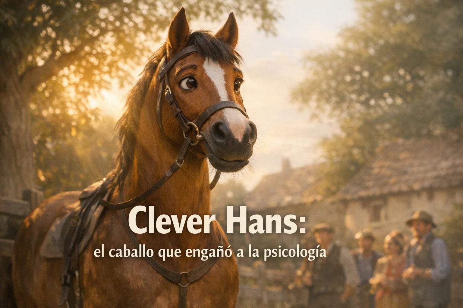 Imagen generada con IA para el artículo ¡Revelador! Clever Hans: El Caballo y el Efecto Psicológico