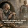 Imagen generada con IA para el artículo Diógenes y Alejandro: La Fascinante Lección del Cínico del Barril
