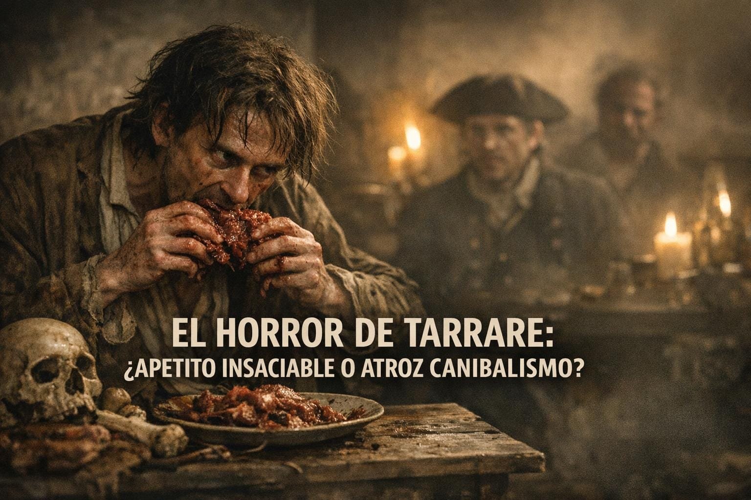 Imagen generada con IA para el artículo El Horror de Tarrare: Apetito Insaciable y ¿Canibalismo? Siglo XVIII