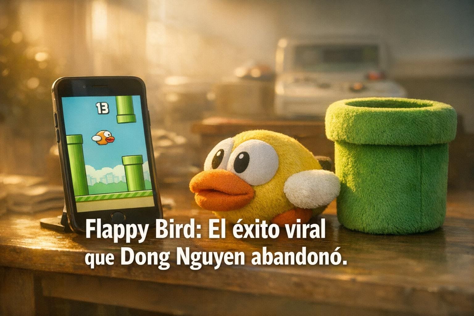 Imagen generada con IA para el artículo Flappy Bird: El Éxito Viral y la Increíble Renuncia de Dong Nguyen