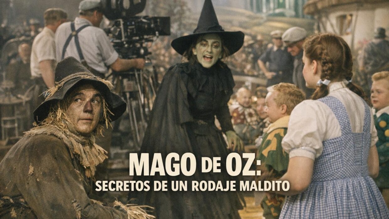 Imagen generada con IA para el artículo Mago de Oz: Impactantes Secretos y Peligros del Rodaje
