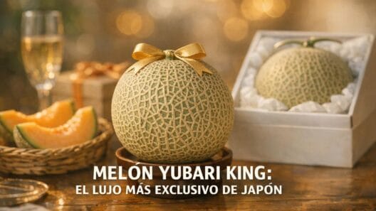 Imagen generada con IA para el artículo Descubre el Melón Yubari King: Lujo y Exclusividad de Japón