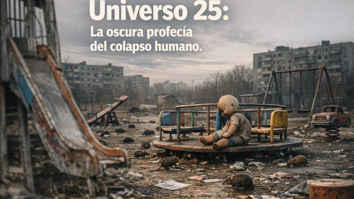 Imagen generada con IA para el artículo El Experimento Universo 25: Inquietante Profecía para la Humanidad