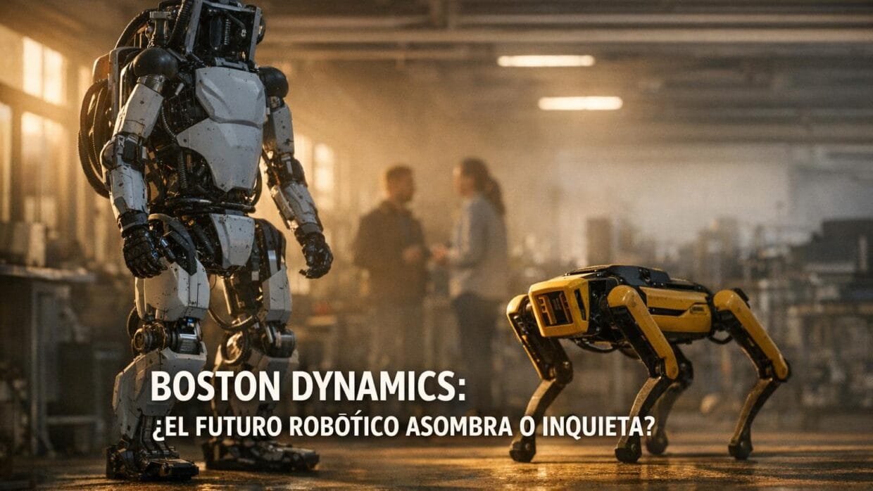 Imagen generada con IA para el artículo Boston Dynamics: Robots, Spot y Atlas. ¿Asombro o Inquietud?