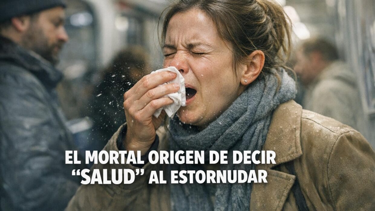 Imagen generada con IA para el artículo Peste Negra: El Impactante Origen de 'Salud' al Estornudar