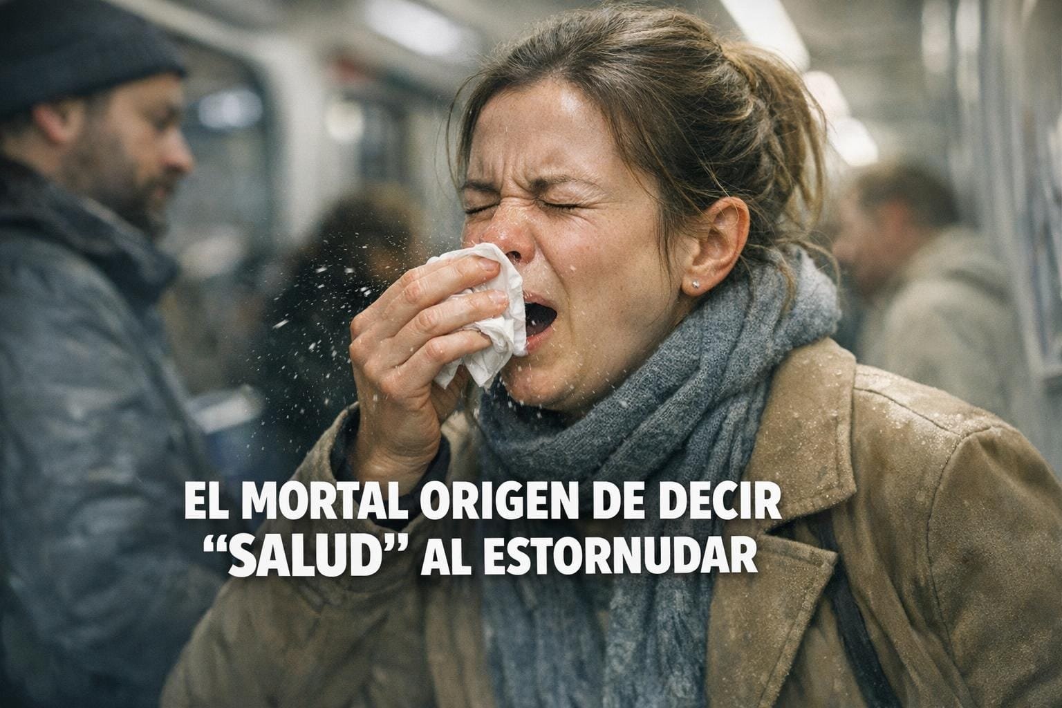 Imagen generada con IA para el artículo Peste Negra: El Impactante Origen de 'Salud' al Estornudar