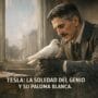Imagen generada con IA para el artículo Nikola Tesla: el genio solitario y su conmovedora paloma blanca