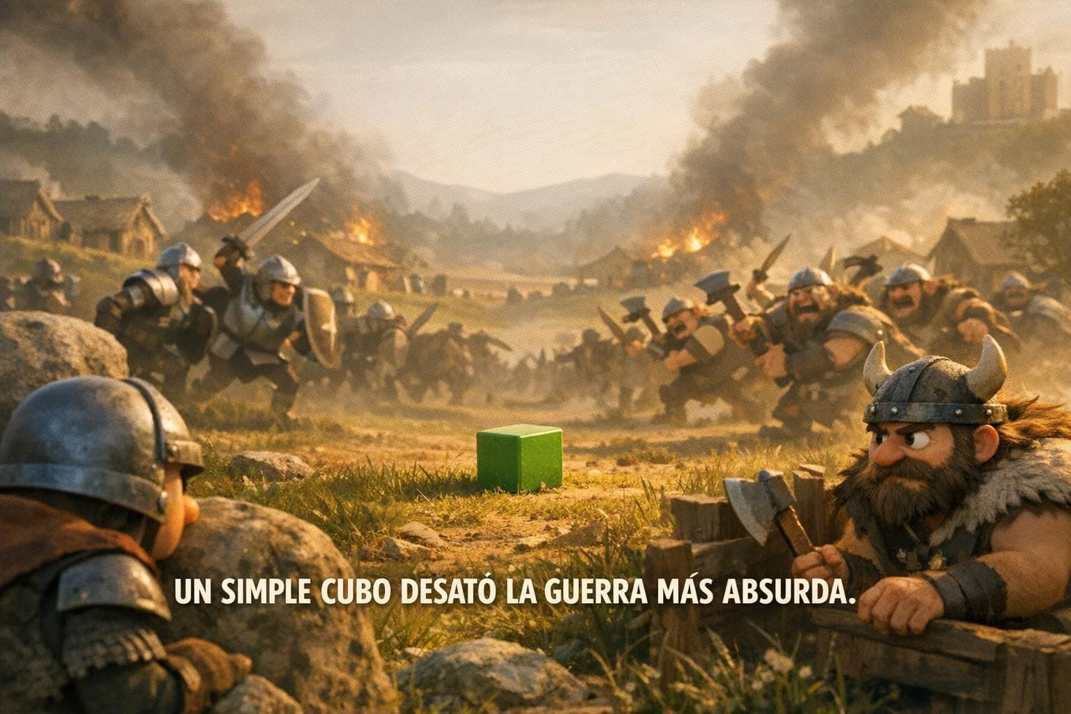 Imagen generada con IA para el artículo La Absurda Guerra del Cubo: Módena vs Bolonia en 1325