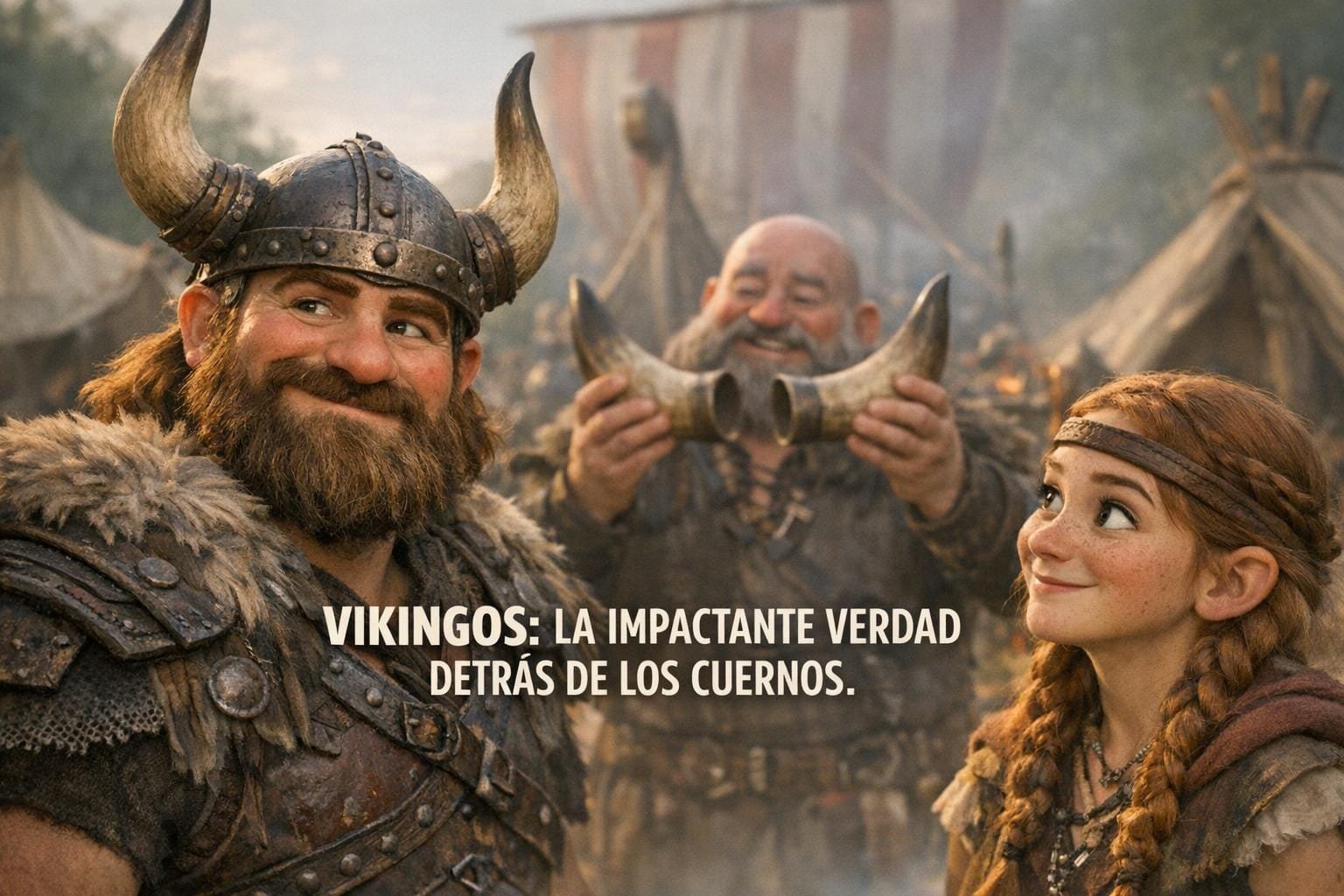 Imagen generada con IA para el artículo **Vikingos: Desmonta Mitos Impactantes** (¡Adiós al Casco con Cuernos!)