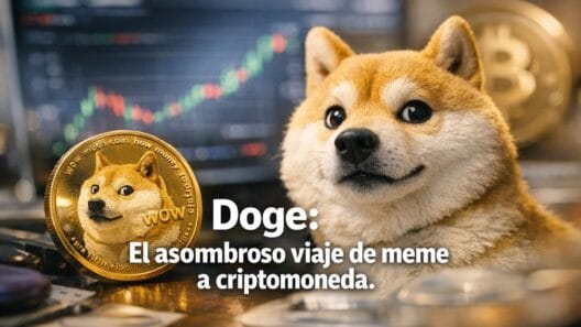 Imagen generada con IA para el artículo Doge: La Asombrosa Historia del Meme Shiba Inu a Criptomoneda