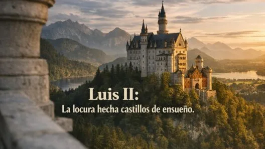 Imagen generada con IA para el artículo Luis II de Baviera: El Rey Loco y sus Castillos de Ensueño
