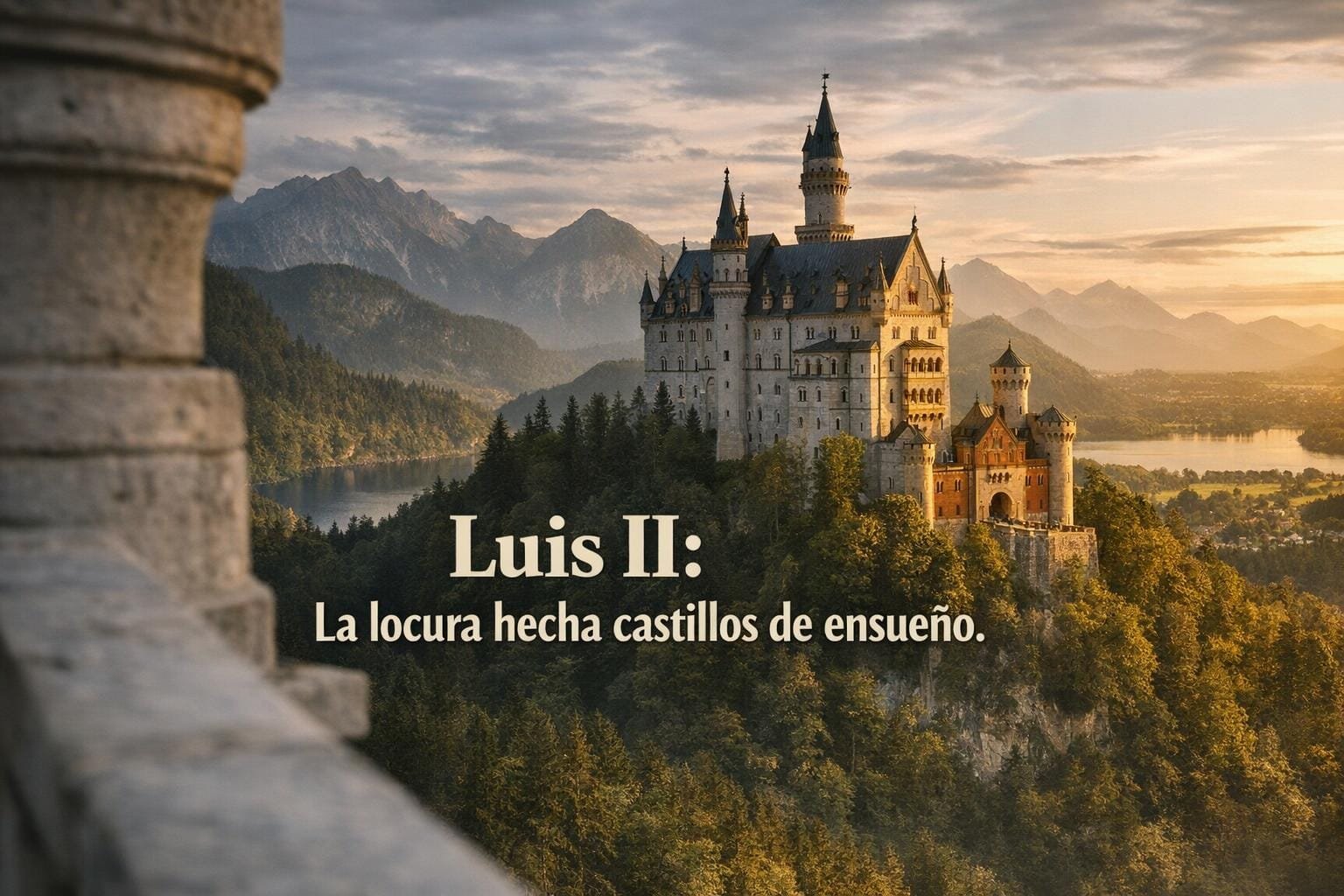 Luis II de Baviera: El Rey Loco y sus Castillos de Ensueño 1 Imagen generada con IA para el artículo Luis II de Baviera: El Rey Loco y sus Castillos de Ensueño