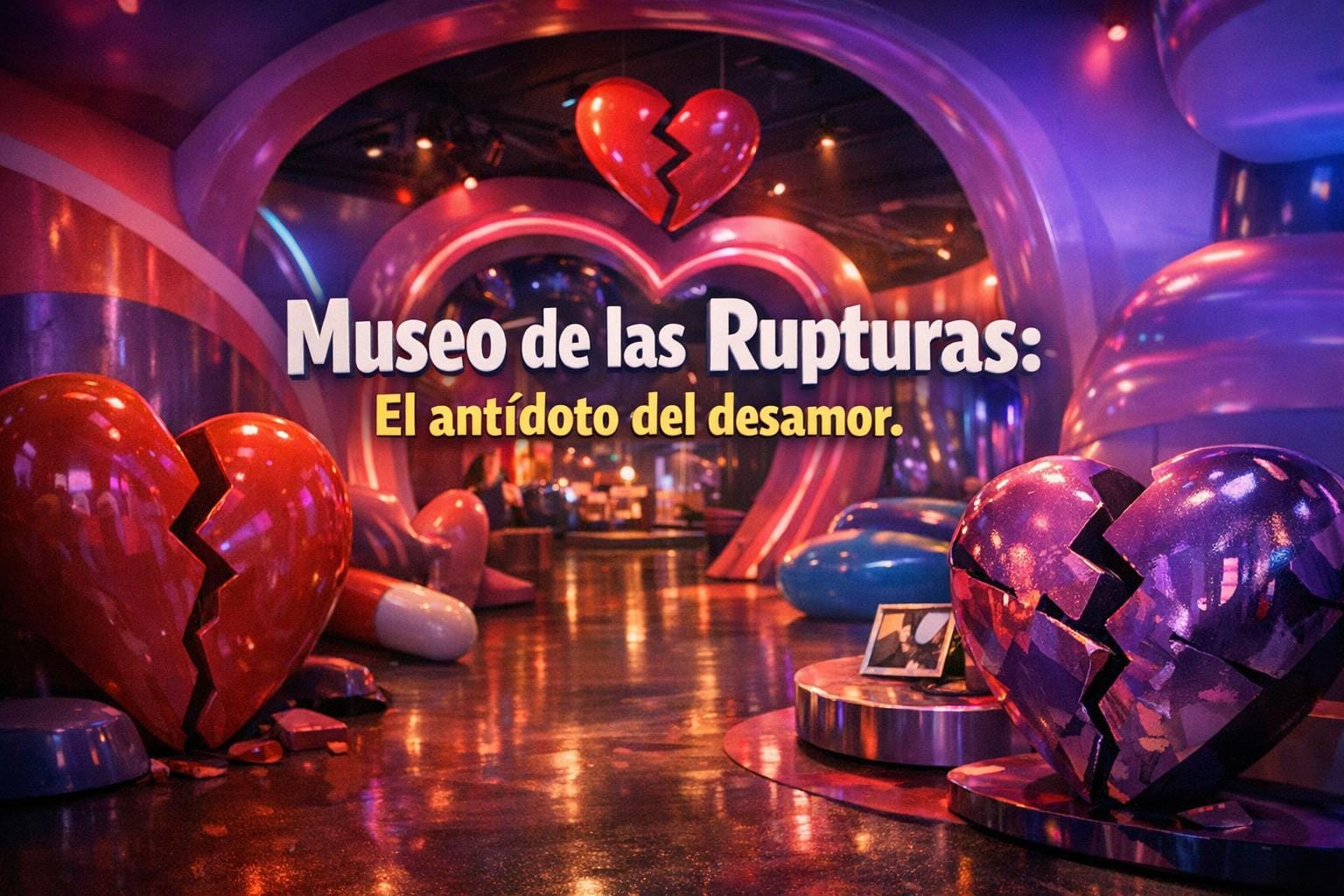 Imagen generada con IA para el artículo El Impactante Museo de las Rupturas: ¡Supera el Desamor!