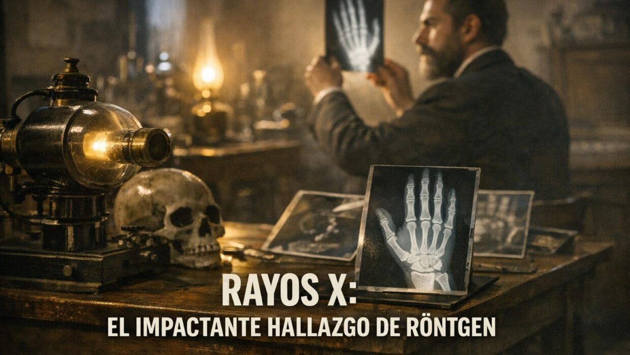 Imagen generada con IA para el artículo Rayos X: La Impactante Historia del Descubrimiento de Röntgen