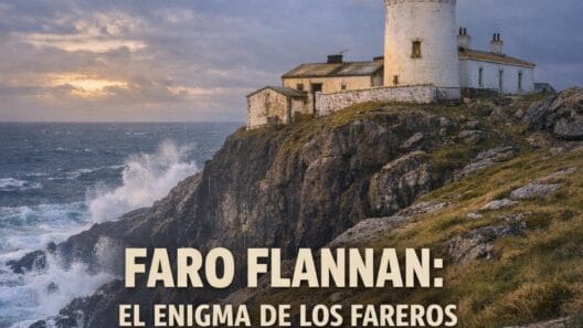 Imagen generada con IA para el artículo Faro Islas Flannan: El Inexplicable Misterio de los Fareros