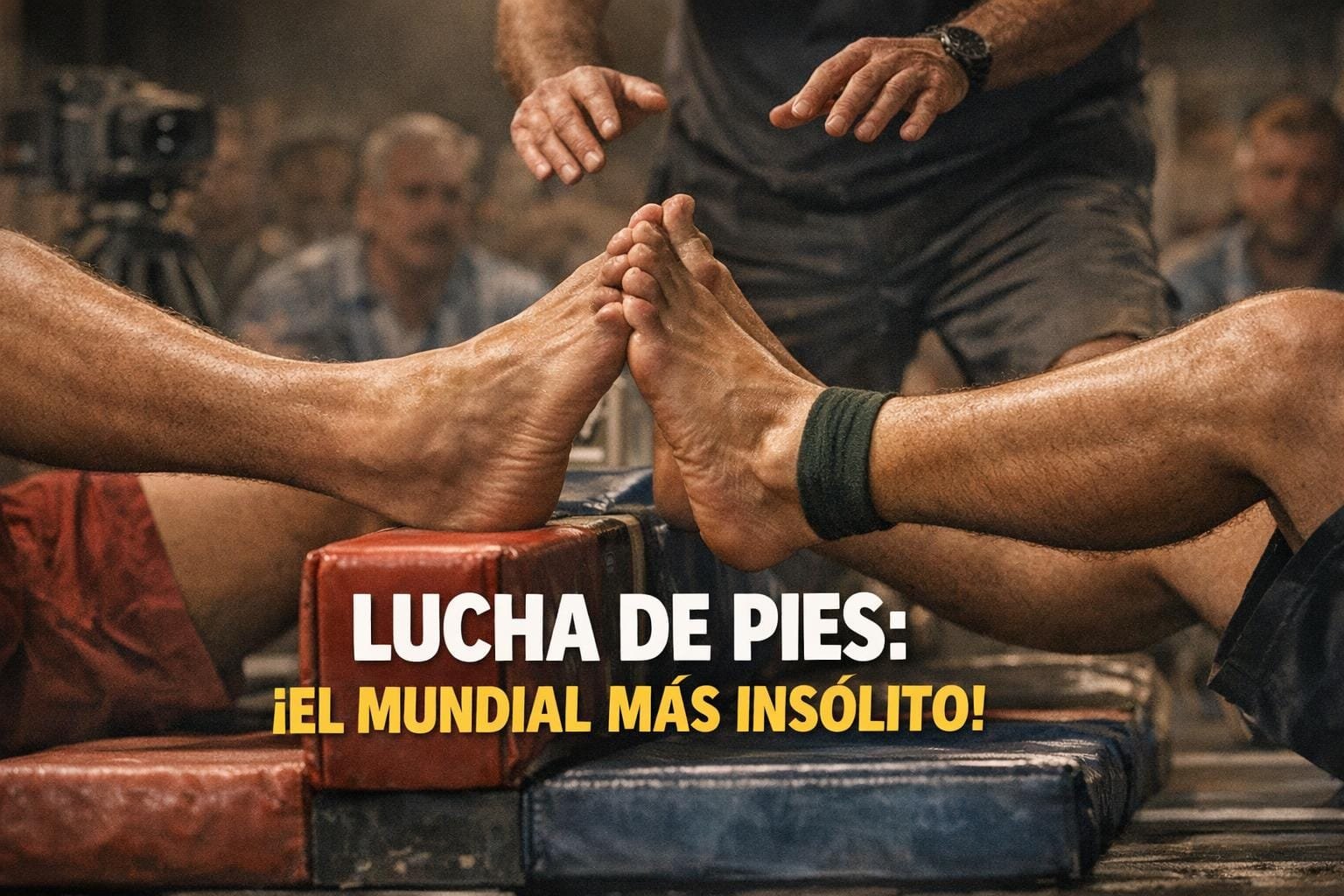 Imagen generada con IA para el artículo Lucha de Dedos de los Pies: ¡Descubre el Mundial más Insólito!