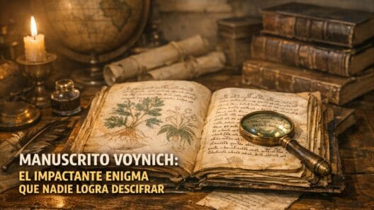 Imagen generada con IA para el artículo Manuscrito Voynich: El Impactante Enigma Indescifrable